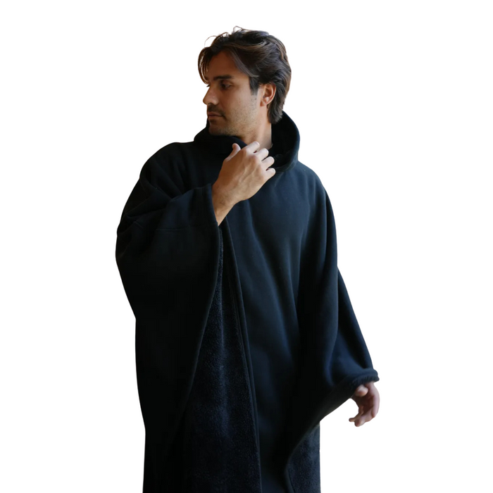 Hooded Blanket With Soft Interior And Sleek Exterior