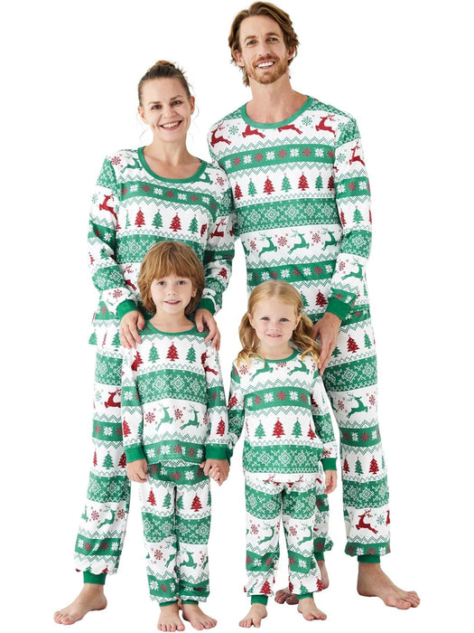 Christmas Reindeer And Snowflake Pajama Set