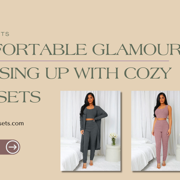 Comfortable Glamour: Dressing Up with Cozy Knit Sets