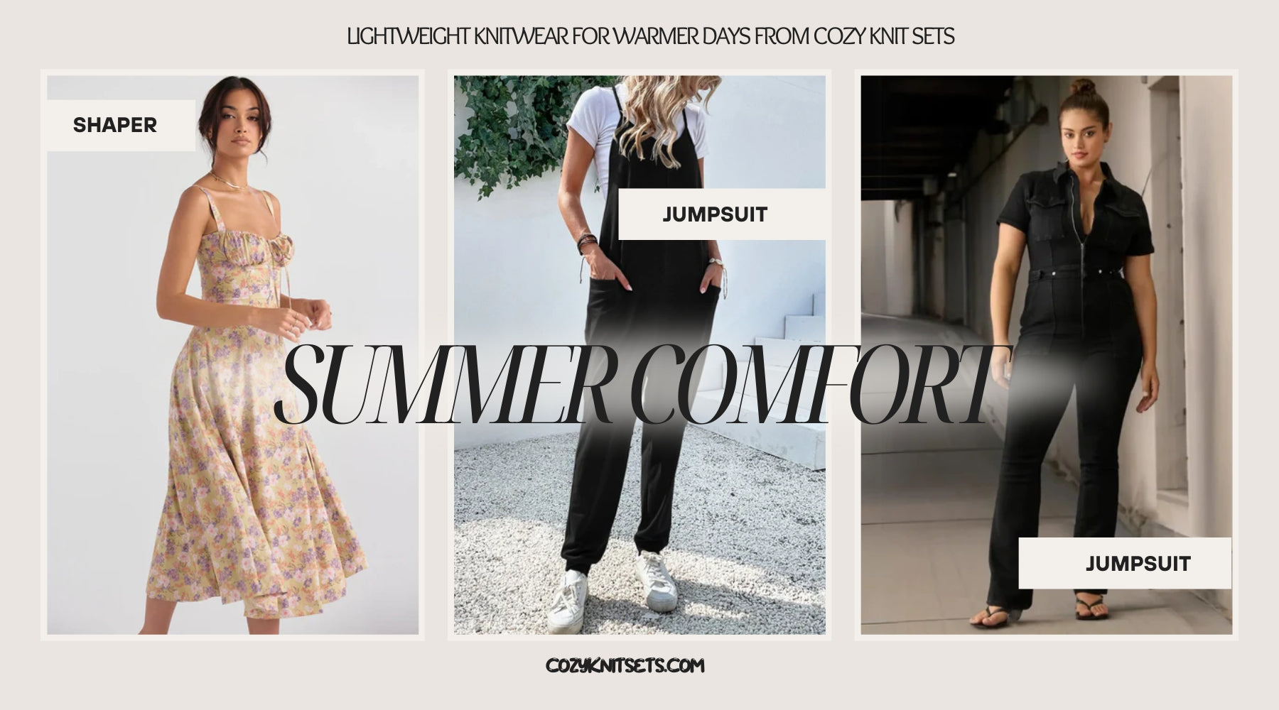 Summer Comfort: Lightweight Knitwear for Warmer Days from Cozy Knit Sets