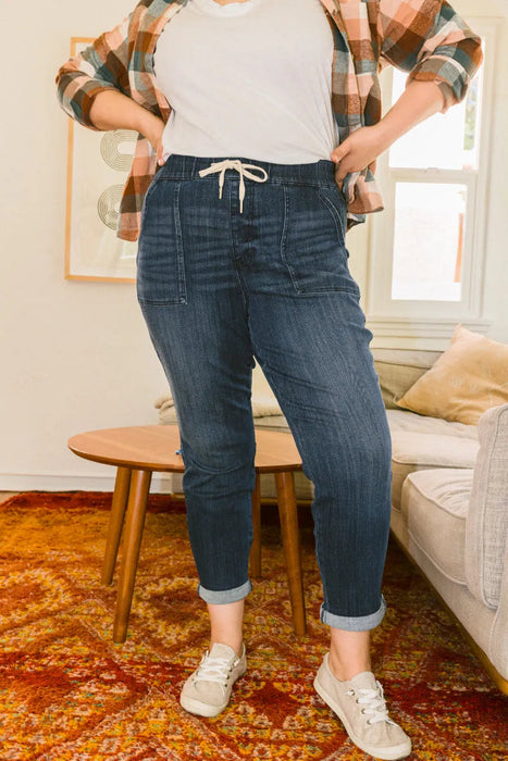 Judy Blue Pull On Denim Joggers