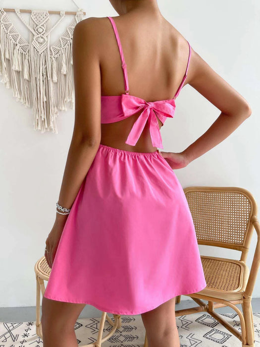 Solid Colored Sleeveless Cami Dress