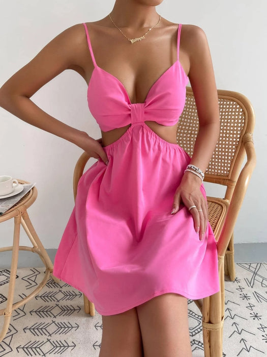 Solid Colored Sleeveless Cami Dress