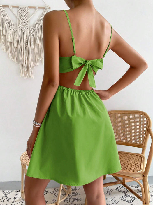 Solid Colored Sleeveless Cami Dress