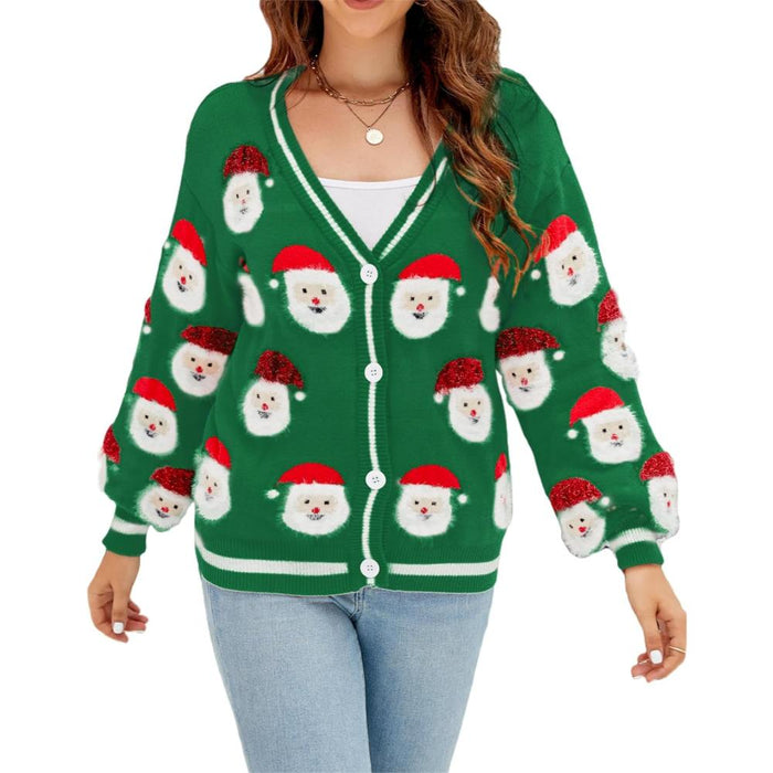 Button Down Christmas Cardigan For The Holidays