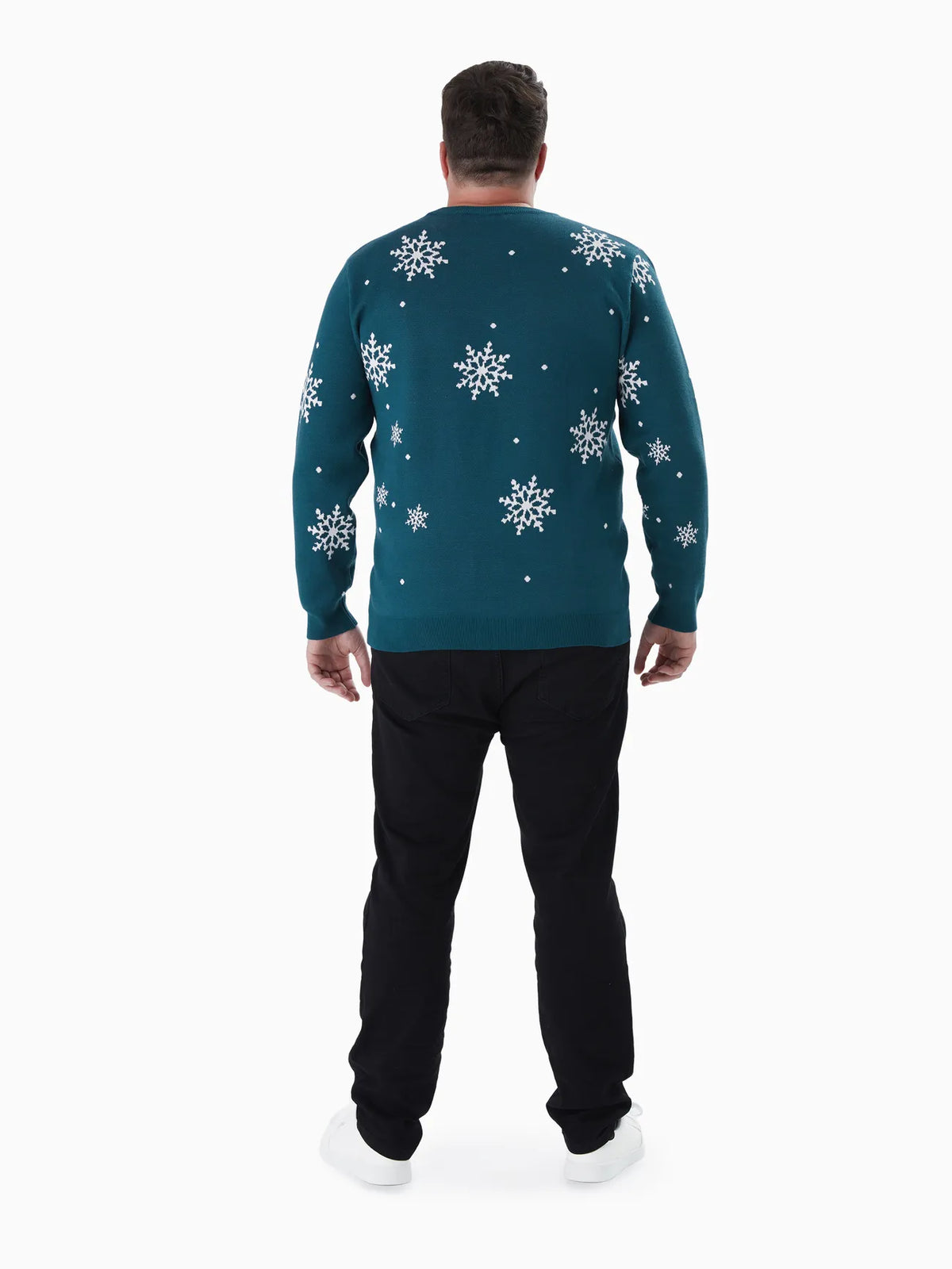 Family Matching Christmas Sweater With Snowflake Details