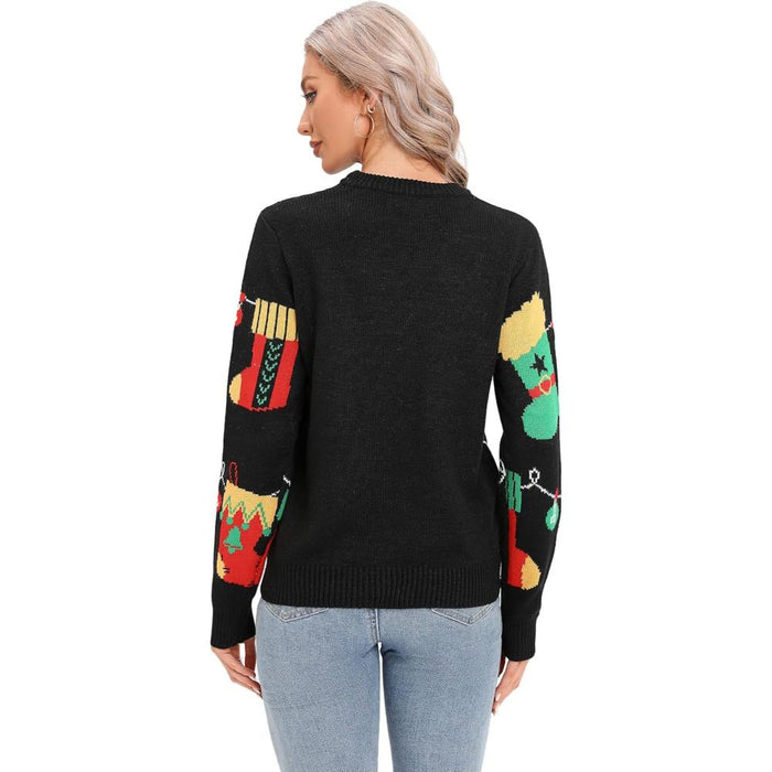 Joyful Knitted Sweater For Holiday Celebrations