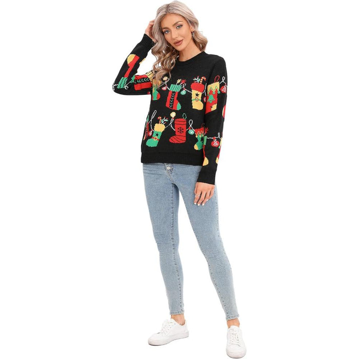 Joyful Knitted Sweater For Holiday Celebrations