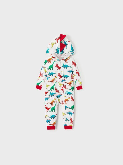 Christmas Family Pajamas With 3D Hooded Design