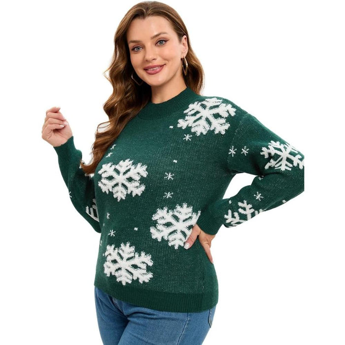 Festive Christmas Sweater With Playful Holiday Print