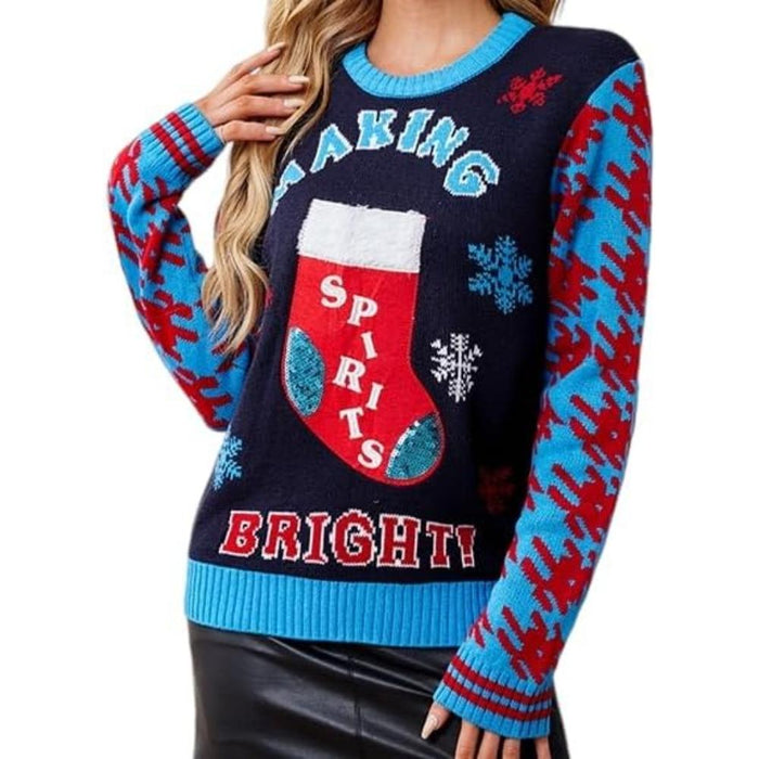 Joyful Knitted Sweater For Holiday Celebrations