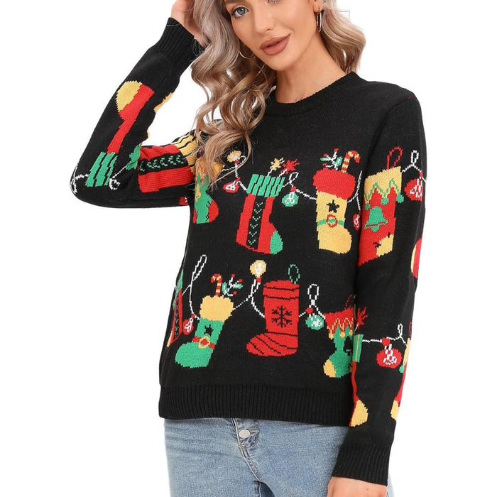 Joyful Knitted Sweater For Holiday Celebrations