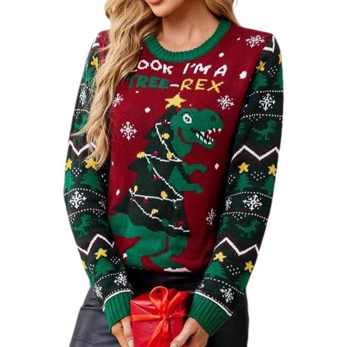 Joyful Knitted Sweater For Holiday Celebrations