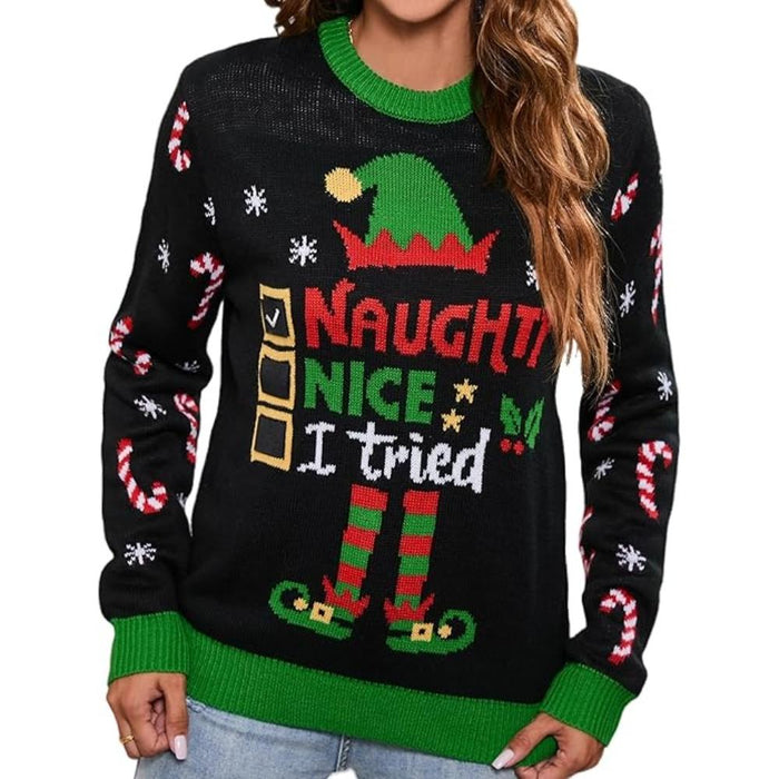 Joyful Knitted Sweater For Holiday Celebrations