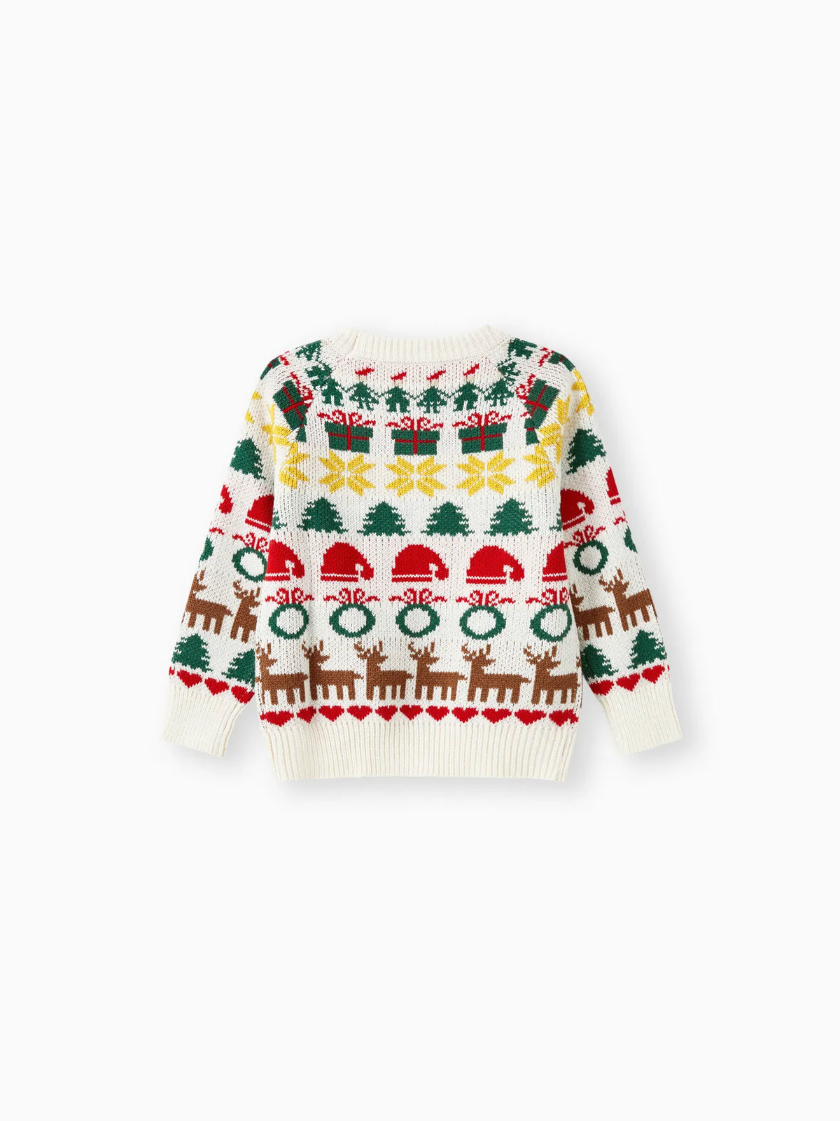 Christmas Family Matching Long Sleeve Sweater With Geometry Patterns