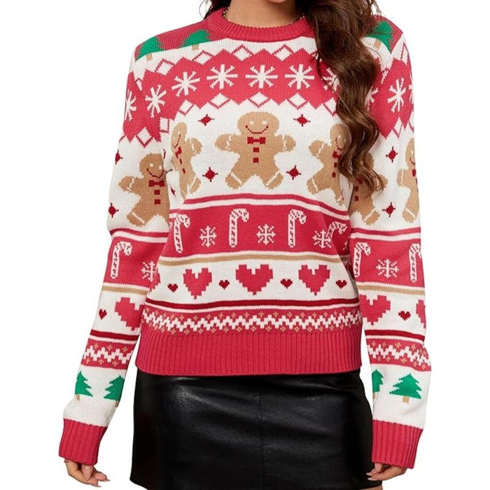 Joyful Knitted Sweater For Holiday Celebrations