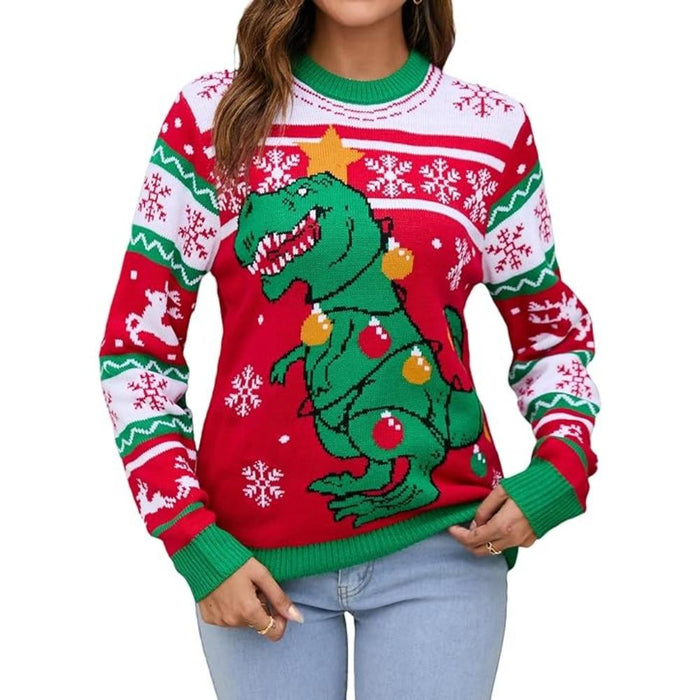 Joyful Knitted Sweater For Holiday Celebrations