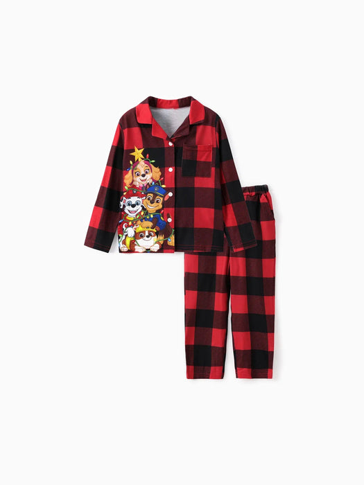 Family Christmas Plaid Design Pajamas Set