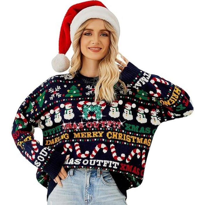 Charming Knitted Sweater For Festive Holiday Parties