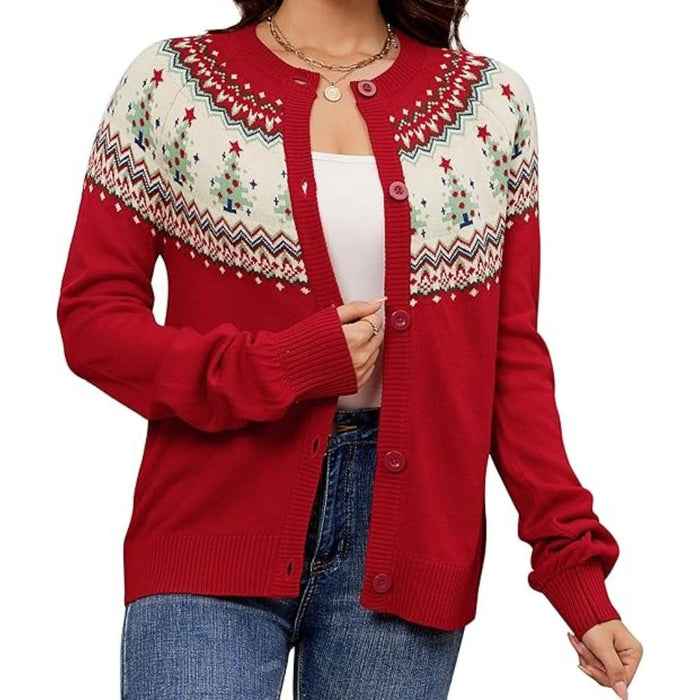 Charming Knitted Sweater For Festive Holiday Parties