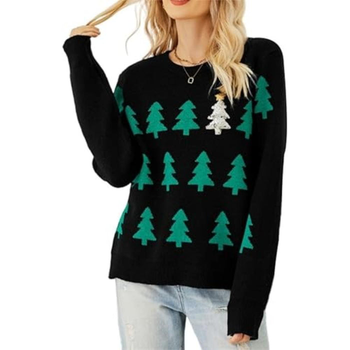 Charming Knitted Sweater For Festive Holiday Parties