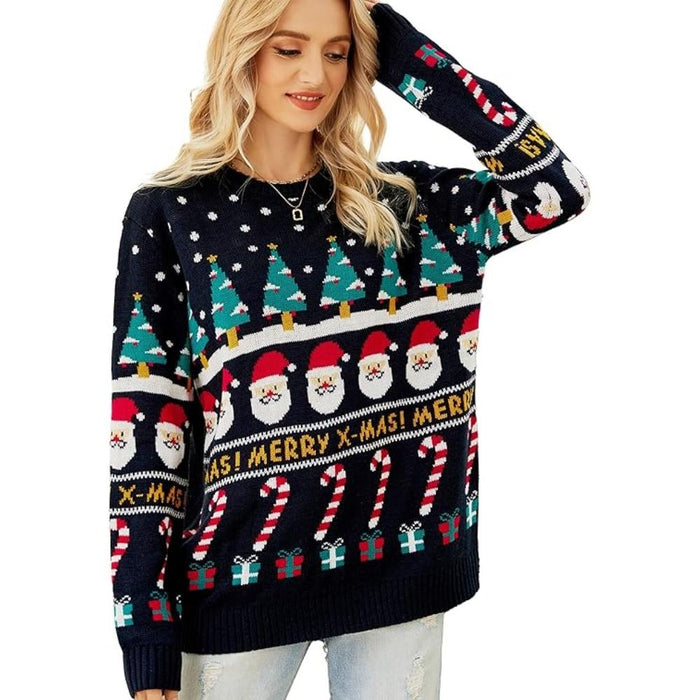 Charming Knitted Sweater For Festive Holiday Parties