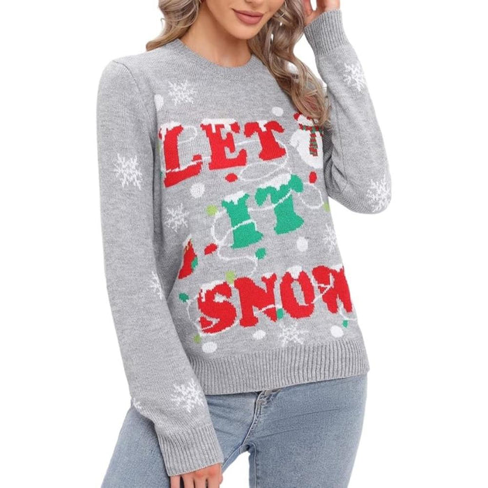 Charming Knitted Sweater For Festive Holiday Parties