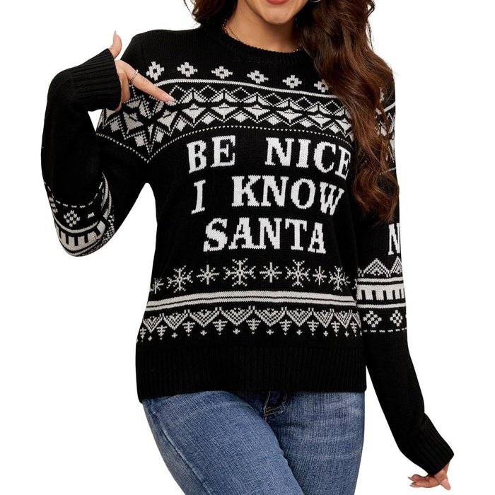 Charming Knitted Sweater For Festive Holiday Parties