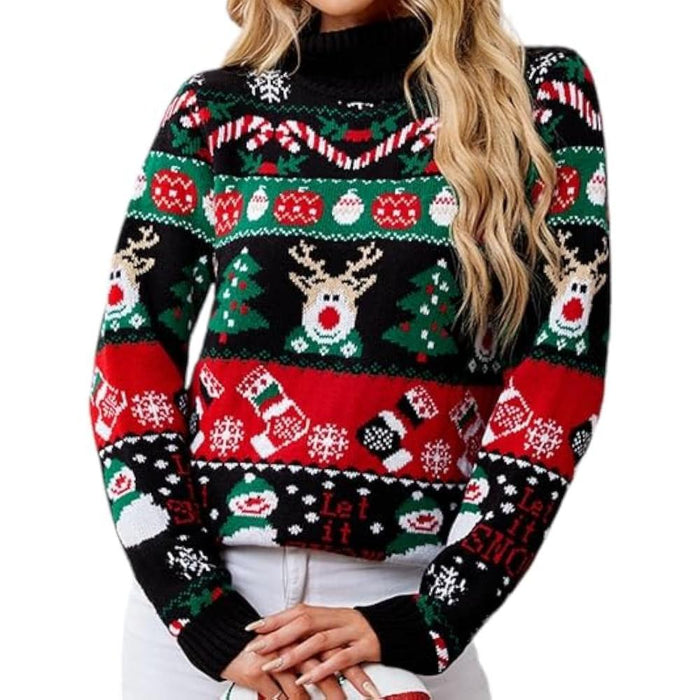 Charming Knitted Sweater For Festive Holiday Parties