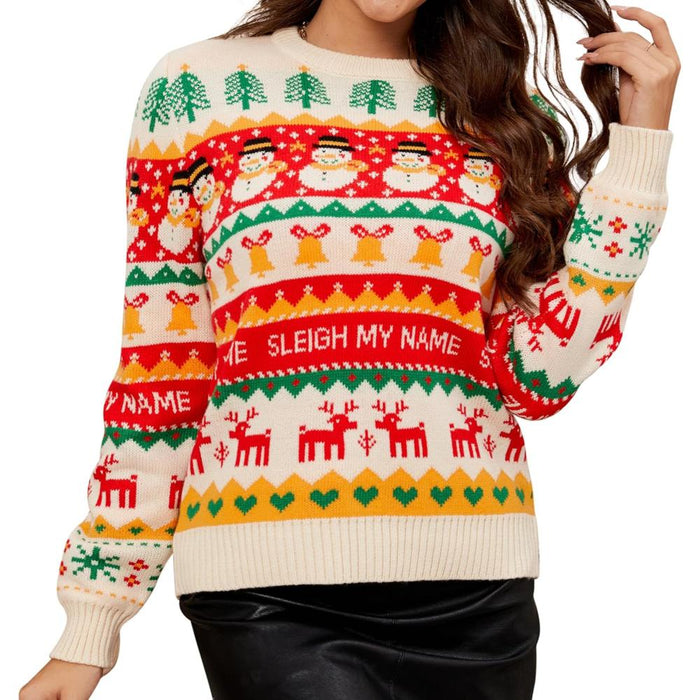 Charming Knitted Sweater For Festive Holiday Parties