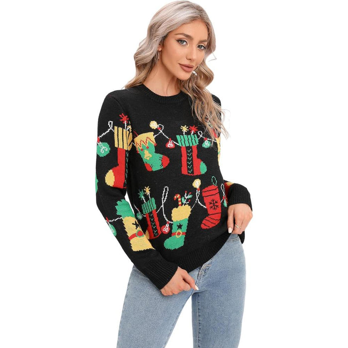 Joyful Knitted Sweater For Holiday Celebrations