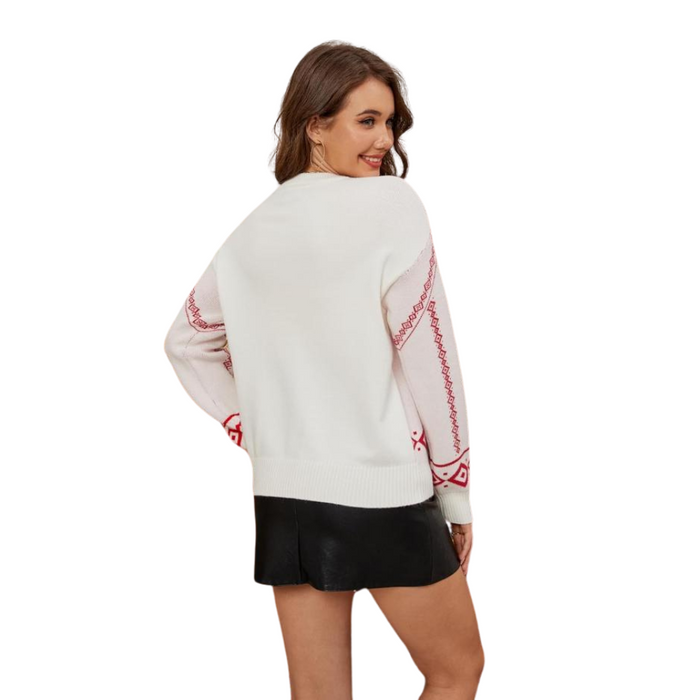 Charming Knitted Sweater For Festive Holiday Parties