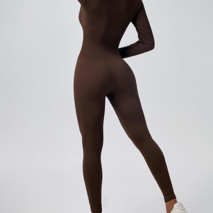 Seamless Full Length Long Sleeve Jumpsuit