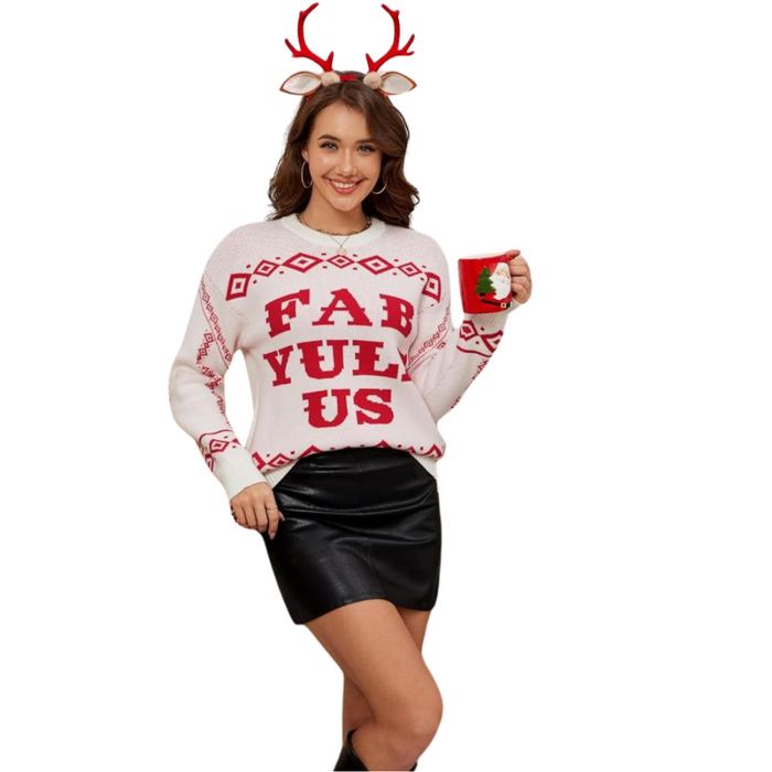 Charming Knitted Sweater For Festive Holiday Parties