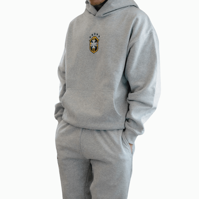 Embroidered Hoodie And Sweatpants Set