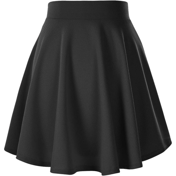 Stretchy Mini Flared Skirt