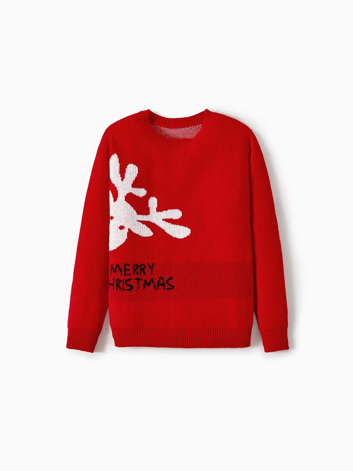 Printed Reindeer Christmas Family Matching Sweaters