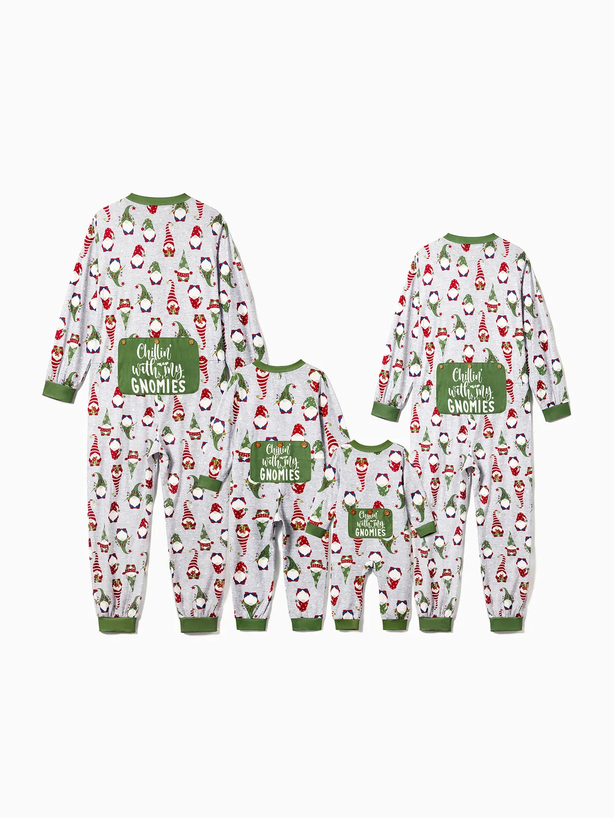 Family Matching Gnome All Over Print Romper Pajama Set