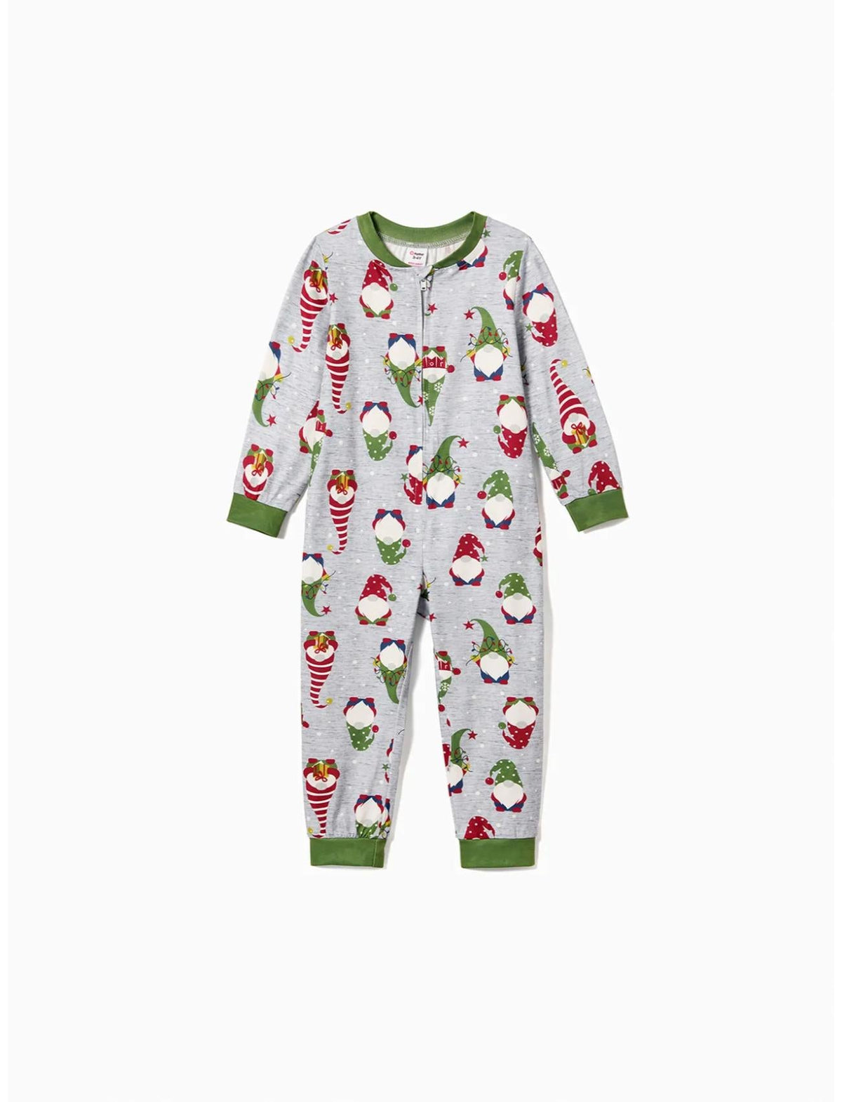 Family Matching Gnome All Over Print Romper Pajama Set