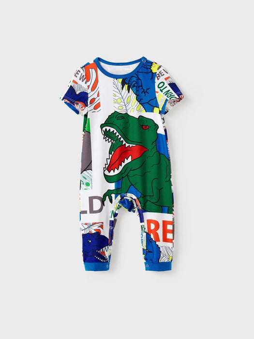 Dinosaur Printed Family Matching Pajama Set