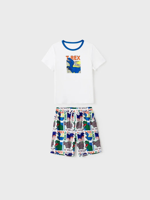 Dinosaur Printed Family Matching Pajama Set