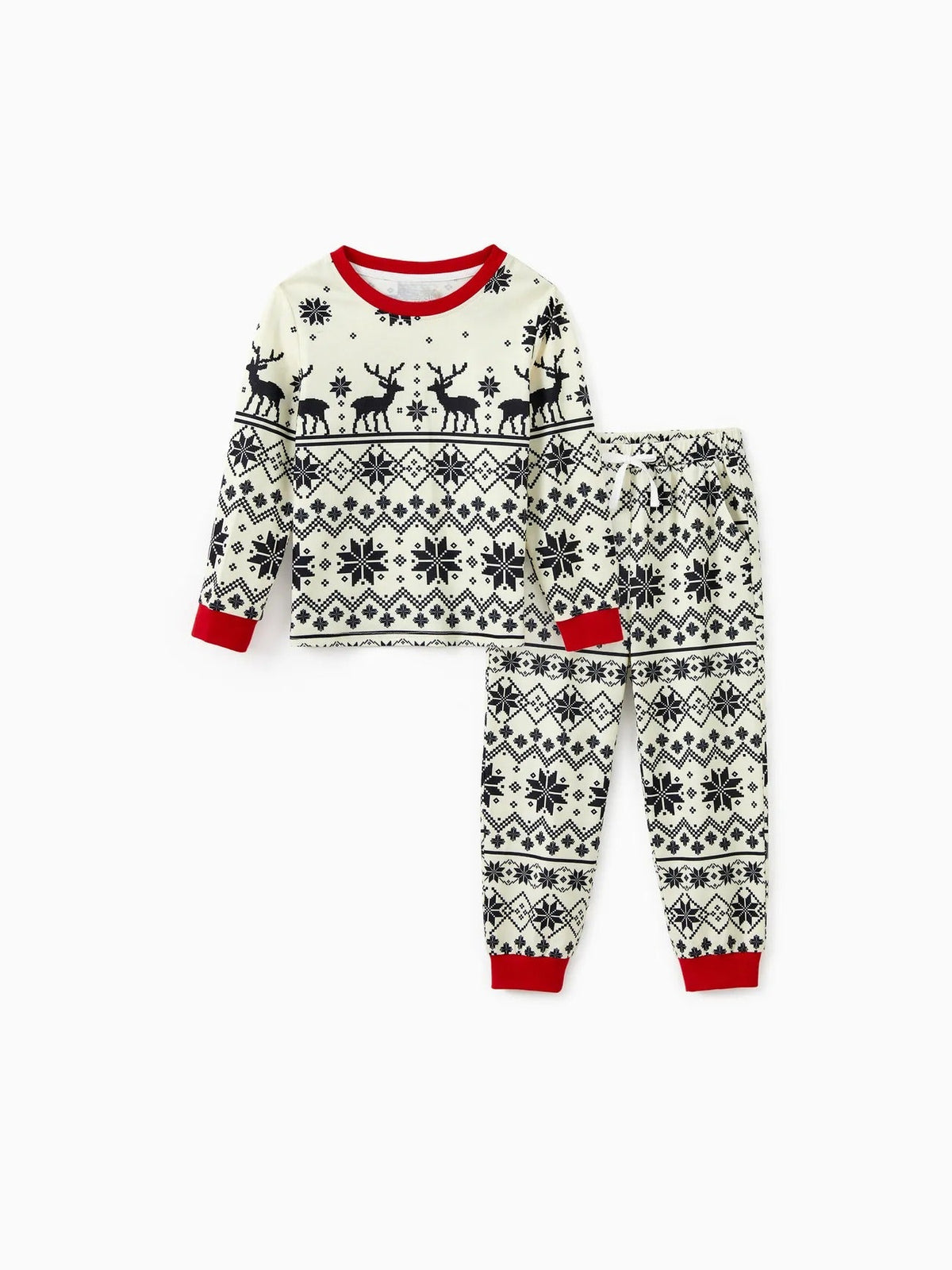 Family Matching Reindeer And Snowflake Pajama Set