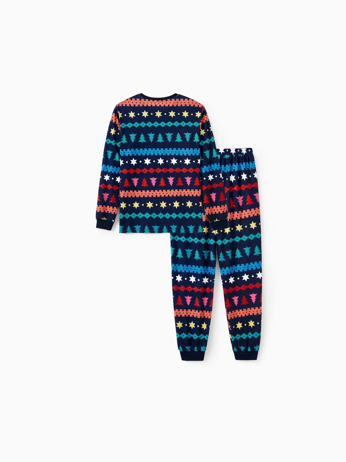 Christmas Family Matching Xmas Tree And Star Fair Isle Pajama Set