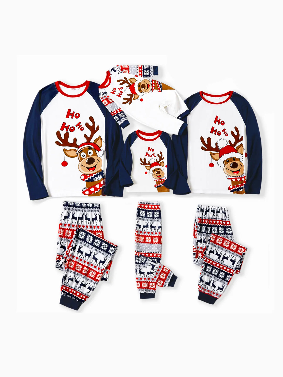 Reindeer Printed Matching Family Outfit Set