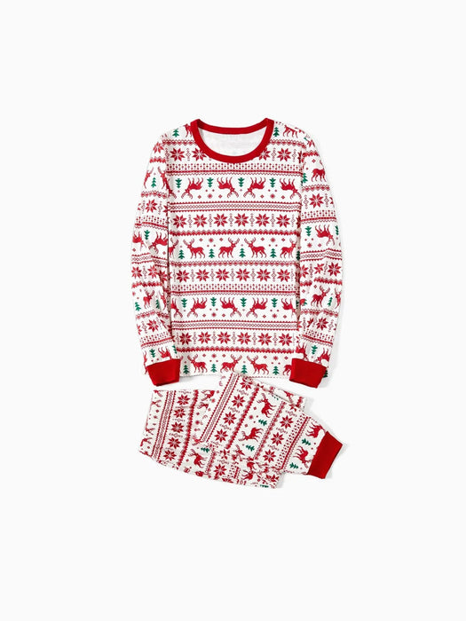 Reindeer Snowflake Family Matching Pajama Set