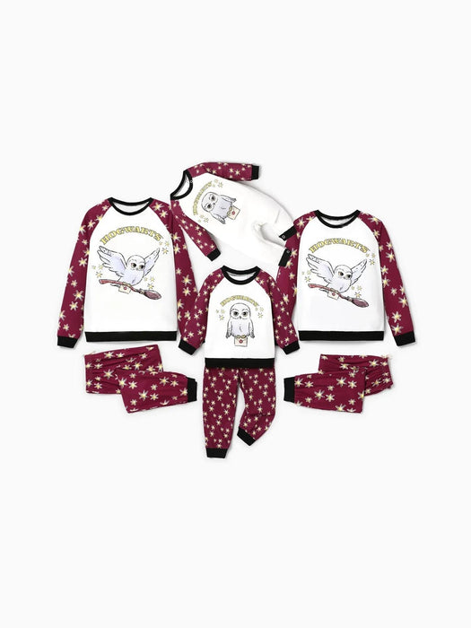 Harry Potter Owl Design Christmas Family Pajama Set