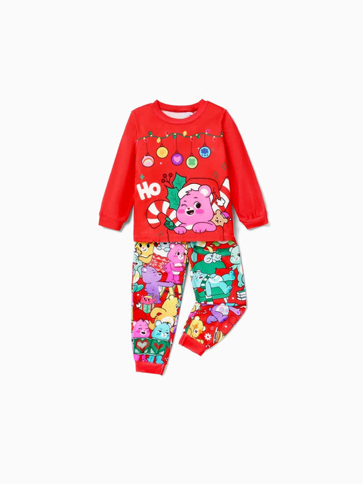 Festive Cartoon Family Matching Pajama Set