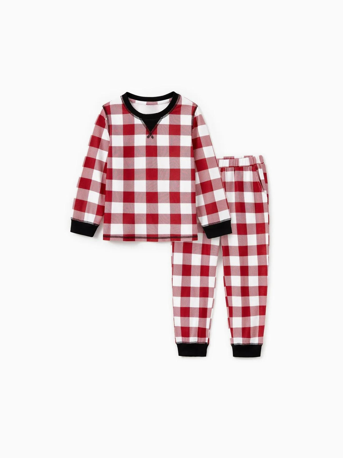 Christmas Family Matching Checkered Plaid Pajama Set