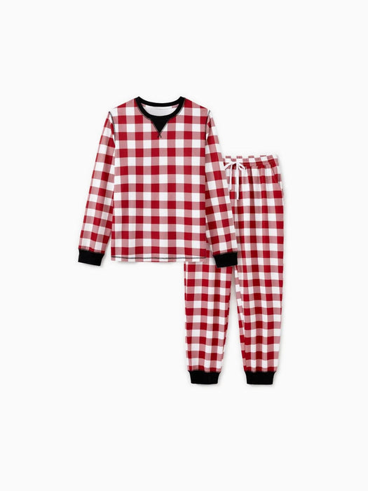 Christmas Family Matching Checkered Plaid Pajama Set