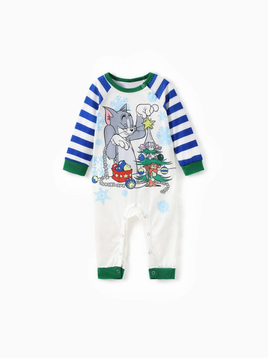 Tom And Jerry Printed Family Matching Pajama Set